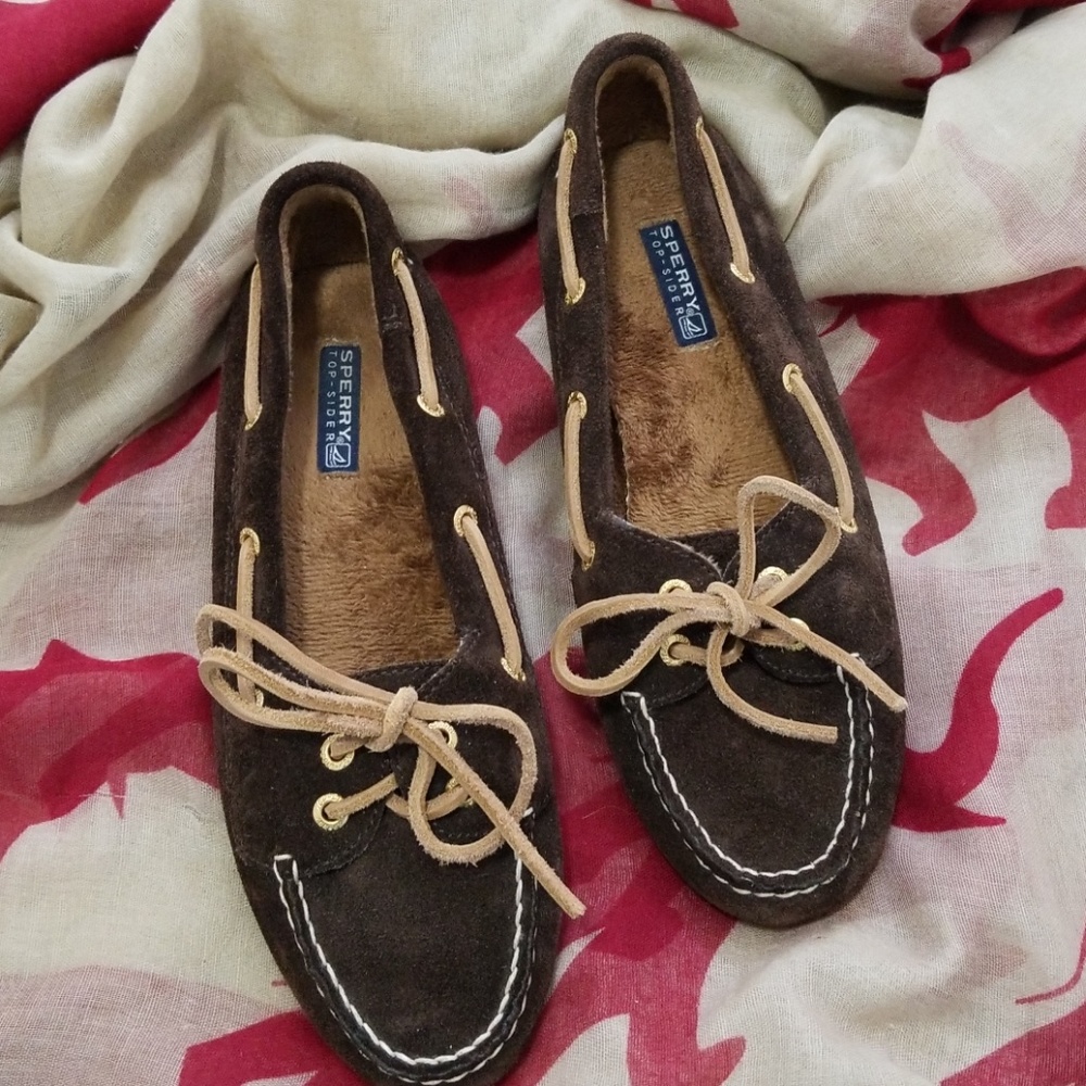 Sperry Top-Sider brown mocassin sz 7, runs small